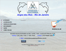 Tablet Screenshot of pousadadosgolfinhos.com.br